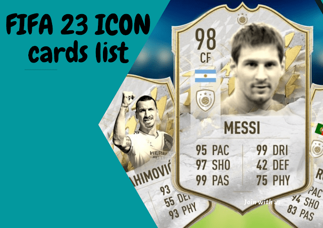 FIFA 23 icons cards list